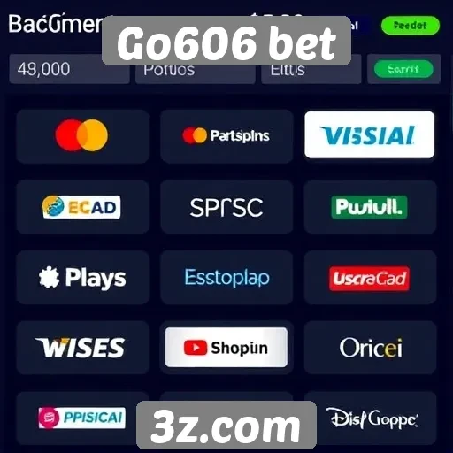 Opções de pagamento disponíveis na Go606 bet